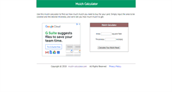 Desktop Screenshot of mulch-calculator.com